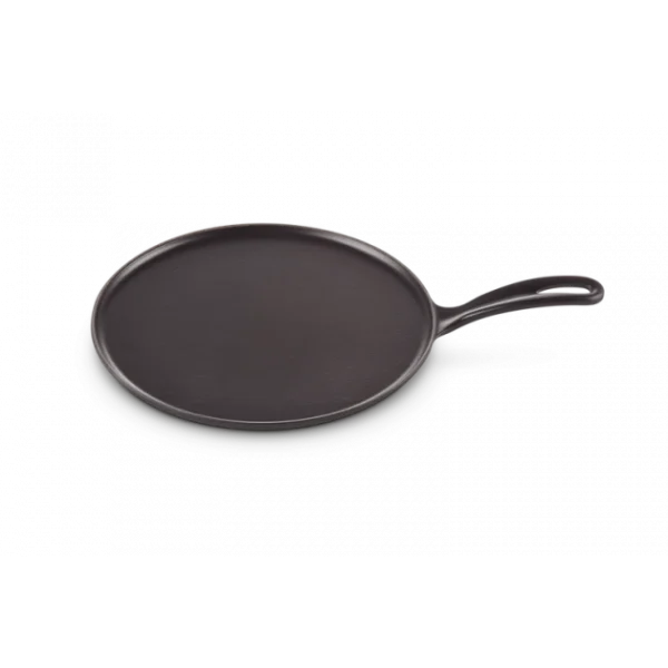 Crêpière En Fonte 27 Cm Noir Mat Avec Spatule & Râteau Le Creuset 6