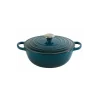 Marmite En Fonte 26 Cm Deep Teal Le Creuset Signature 17