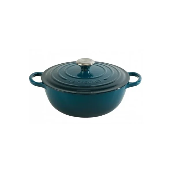 Marmite En Fonte 26 Cm Deep Teal Le Creuset Signature 1