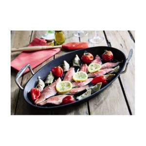 Poêle à Poisson Ovale 25,5×40 Cm Anti-Adhérente Les Forgées Le Creuset 6