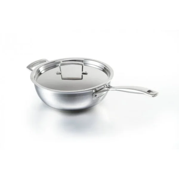 Sauteuse Du Chef Inox 24 Cm Avec Couvercle Le Creuset 1