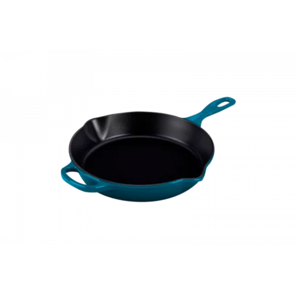 Skillet Rond Profond 26cm En Fonte Deep Teal Le Creuset 1