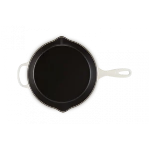 Skillet Rond Profond 26cm En Fonte Meringue Le Creuset 12